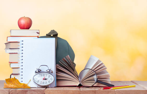 istock Education background with books in the autumn 1333453584