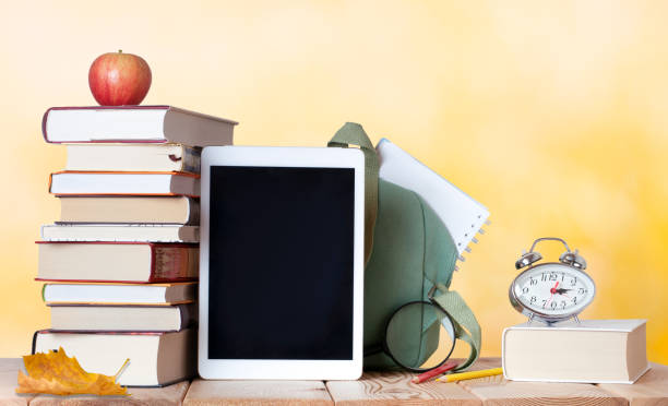 istock Education background with stack of books in the autumn 1333453705