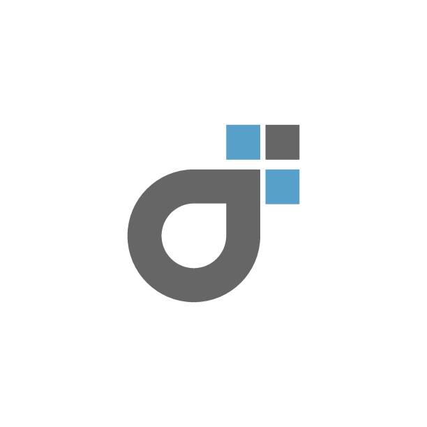 文字dロゴアイコンデザインコンセプト - a d点のイラスト素材／クリップアート素材／マンガ素材／アイコン素材