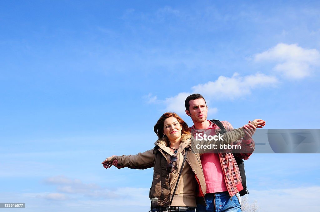 Feliz Casal Jovem - Royalty-free Adulto Foto de stock