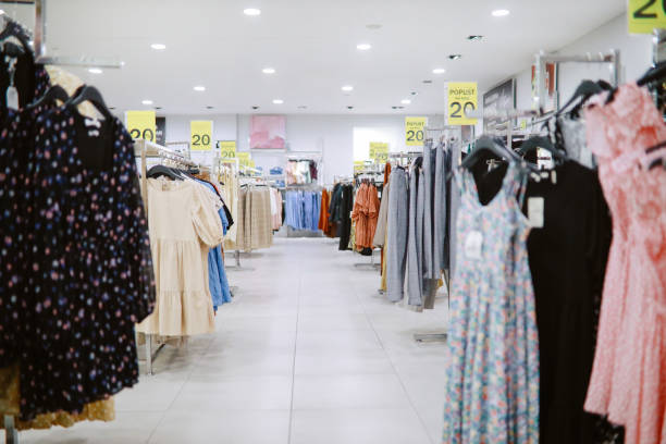 istock Clothing section in the shopping mall 1333471674
