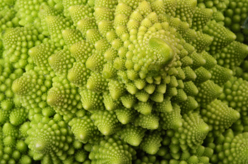 Closeup of romanesco cauliflower