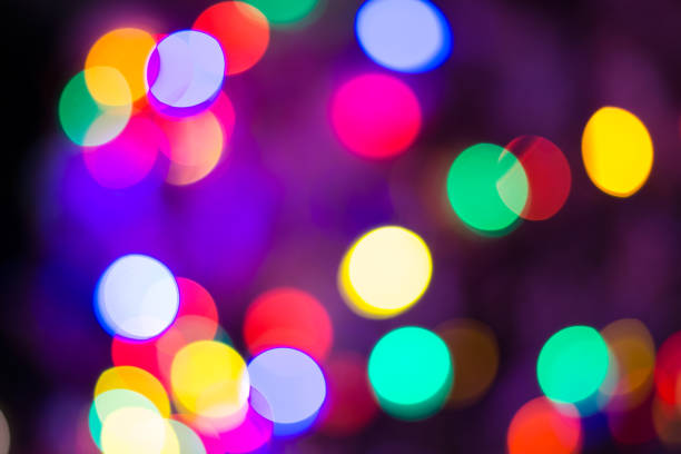 istock Abstract colorful bokeh background. Christmas light bokeh 1333478403