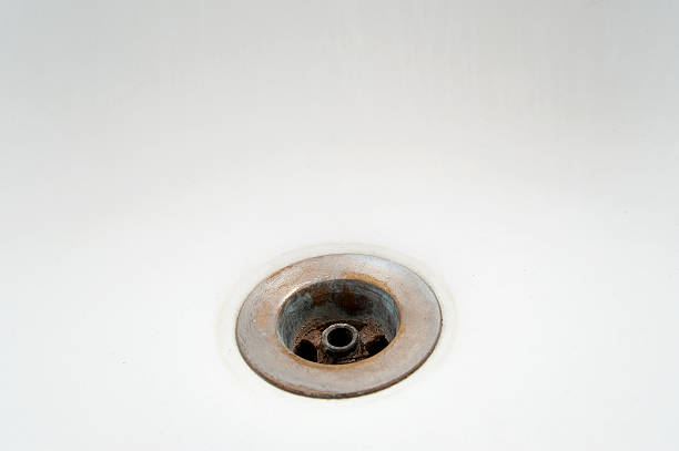 Drainpipe Close Up In The Bathtub