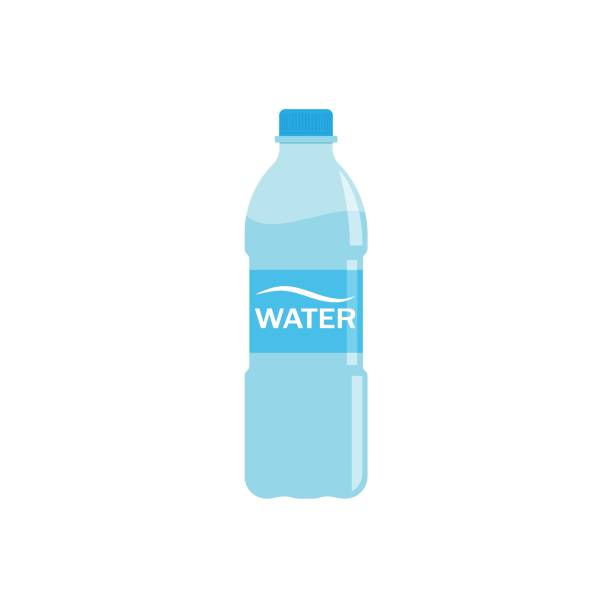 물병 아이콘 벡터 일러스트 디자인 - water bottle 이미지 stock illustrations