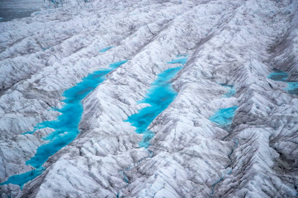 Glacier melt water Greenland