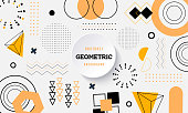 istock Flat Design Geometric Shapes Background 1333500704