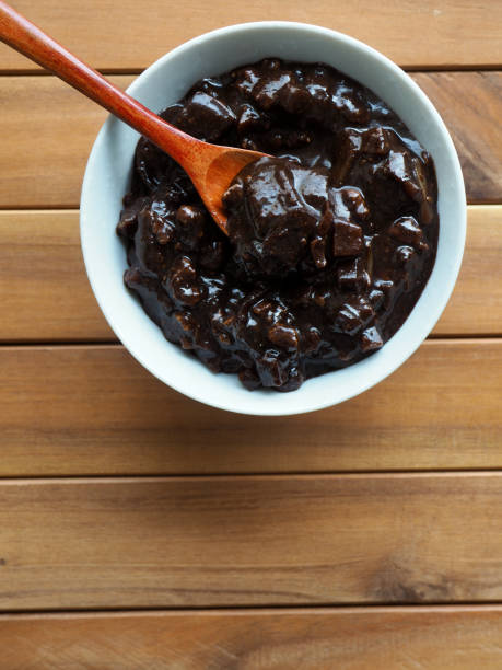 istock Jajang sauce in a ceramic bowl 1333503096