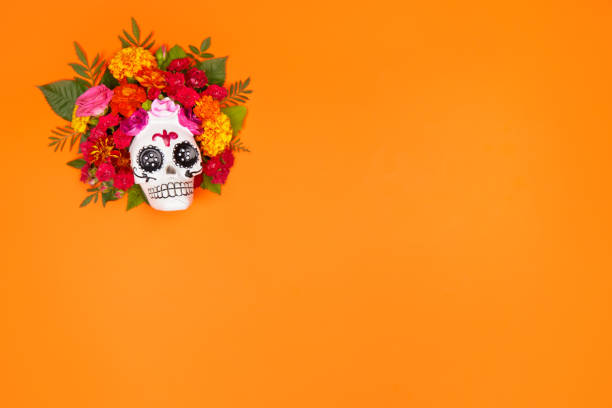 istock Day of the dead, Dia De Los Muertos Celebration Background 1333510569