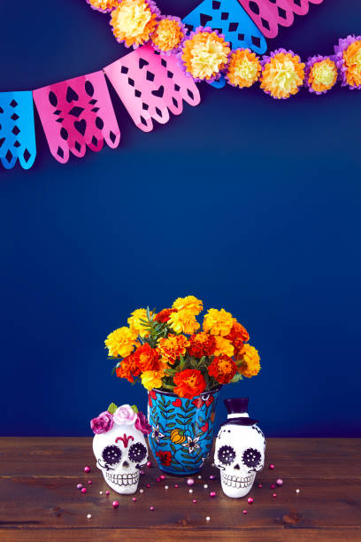 istock Day of the dead, Dia De Los Muertos Celebration Background 1333512116