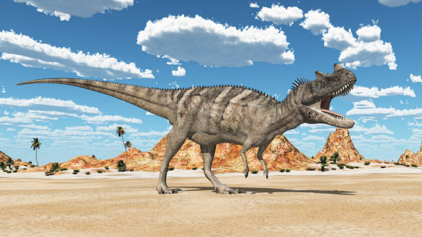 istock Dinosaur Ceratosaurus in a desert 1333515938