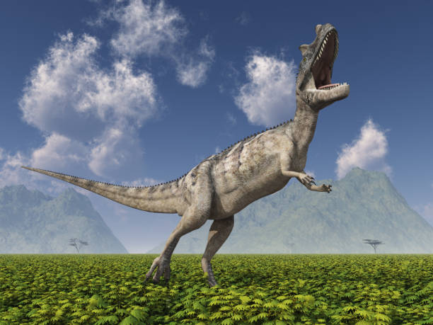 istock Dinosaur Ceratosaurus in a landscape 1333516736