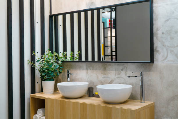 istock Water tap and sink in the bathroom. 1333517110