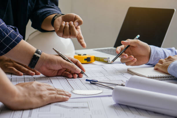 istock Team of architects and engineer Planning Design Draw Teamwork Concept 1333518028