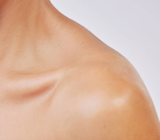 istock Shot of a womans glowing skin against a studio background 1333521030