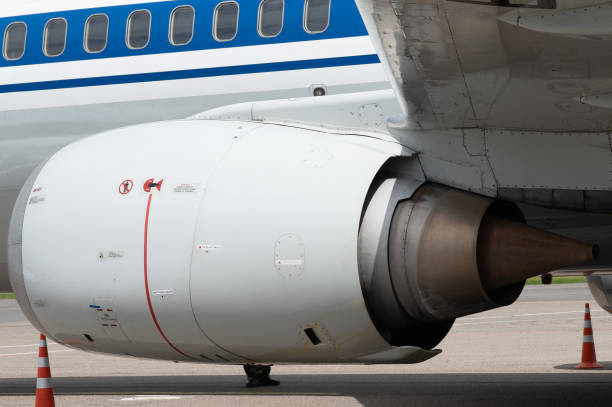 istock Minsk, Belarus - June 5, 2021: Passenger plane close-up 1333523302