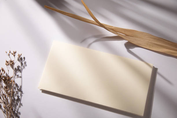 istock mockup cards with  leaf and flower 1333525870