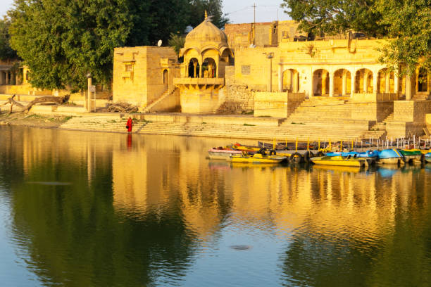istock Gadi Sagar Temple on Gadisar Lake Jaisalmer Rajasthan 1333532521