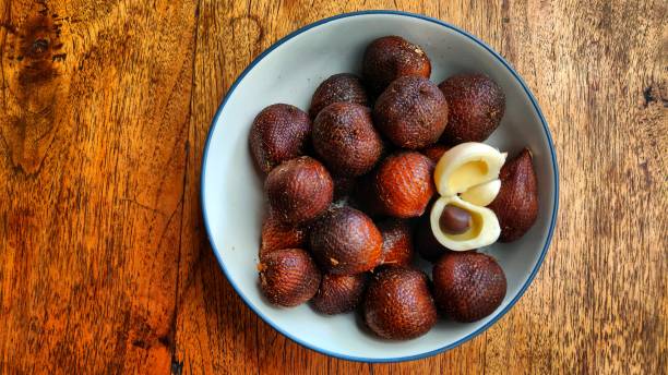 istock High angle view of snakefruit on a plate 1333532809