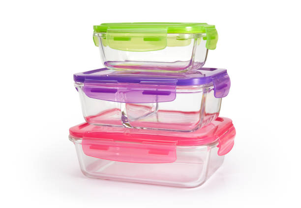 istock Glass food container isolated on white background with clipping path 1333532864