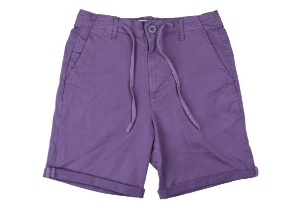 istock Violet shorts isolated on white background. 1333539395
