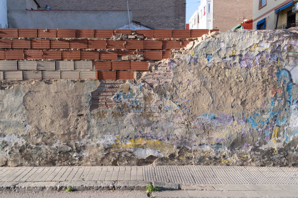 istock industrial background, old urban street with bricks 1333543512