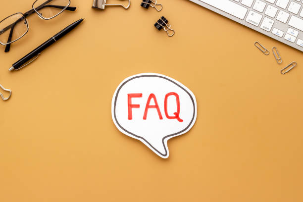 istock Faq - frequently asked questions - on office table, top view 1333543819