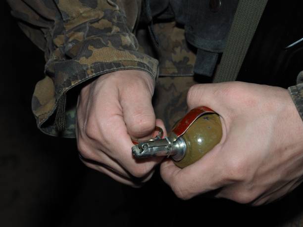 handgranate - hand grenade stock-fotos und bilder