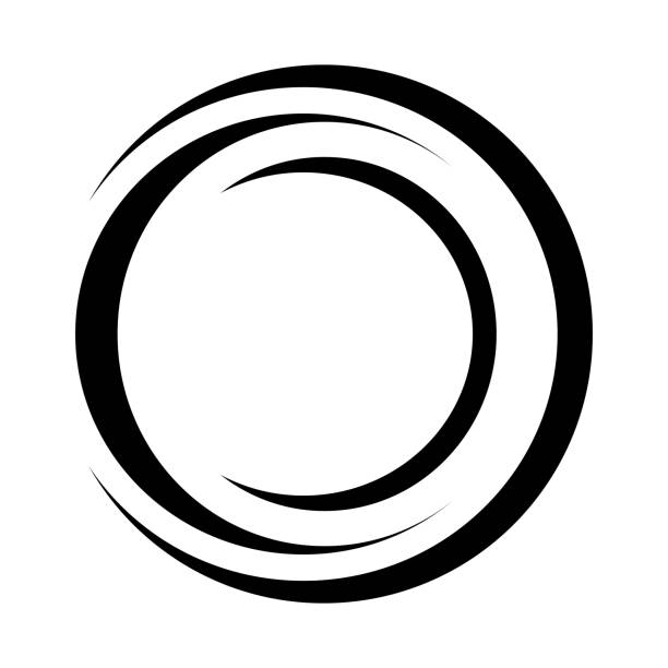 rundes logo objektiv zeichen vektor skizze objektiv tattoo - filmkamera stock-grafiken, -clipart, -cartoons und -symbole