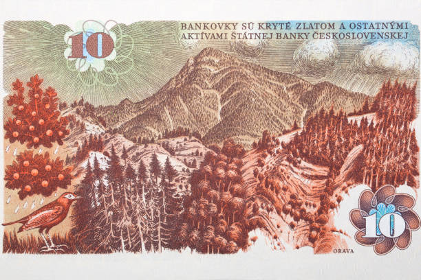 istock Orava scene from old Czechoslovak money 1333551801
