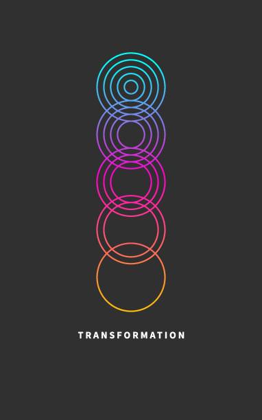 Change icon, transformation, evolution, development, coaching color logo Change icon, transformation, evolution, development, coaching color logo. Vector illustration growth concept stock illustrations