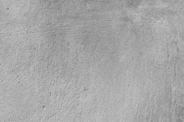 Concrete wall In black and white color, cement wall, broken wall, background texture stock photo