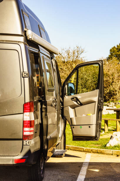 istock Rv camper camping on nature, Spain. 1333566342