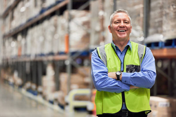 istock Shot of a mature man working in a warehouse 1333575720