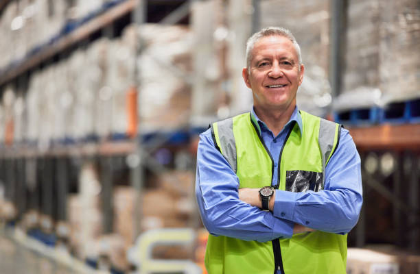 istock Shot of a mature man working in a warehouse 1333575726