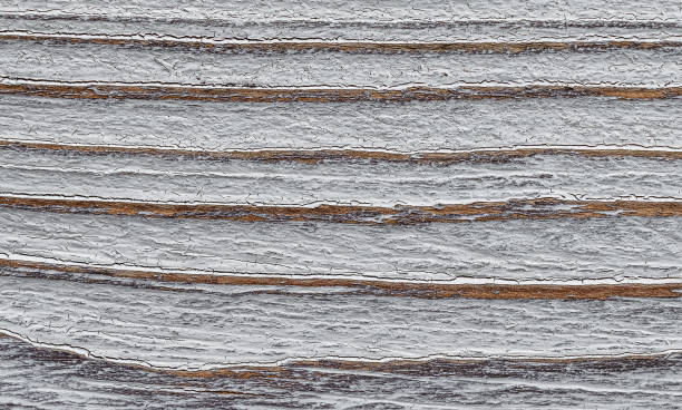 textura da tábua de madeira com listras naturais - wood cracked single line striped - fotografias e filmes do acervo