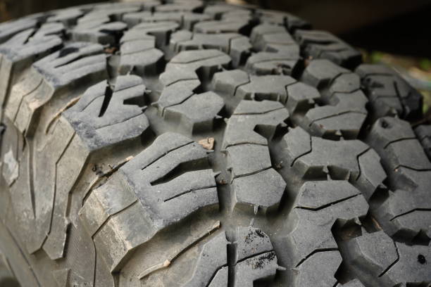 istock Large 4x4 or army buggy tire 1333584267