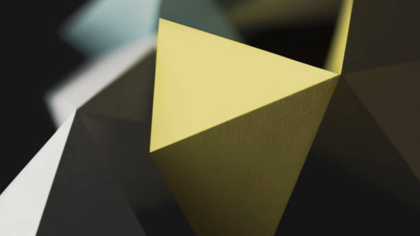 istock Composition of geometric shapes made paper. Abstract 1333585648