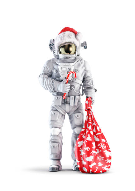Christmas Santa astronaut