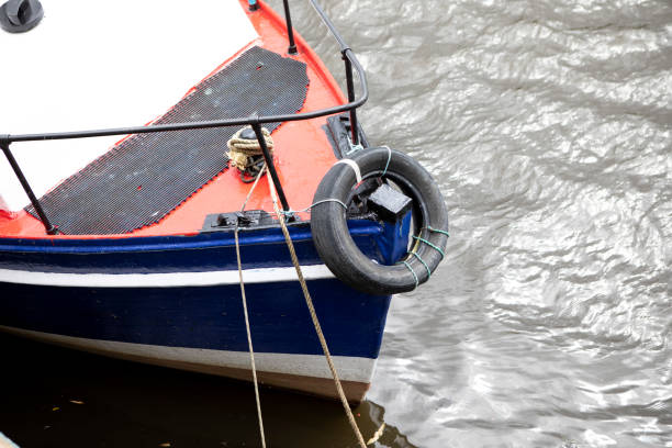 istock A car tyre on the bow of a boat viewed from a high angle 1333586495