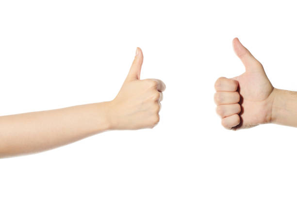 istock Hands with thumb up signal 1333586728
