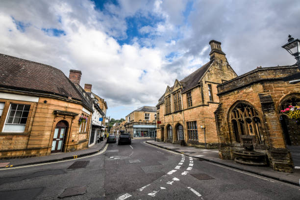 istock Beautiful Old Architecture On Street In Sherborne, UK 1333588911