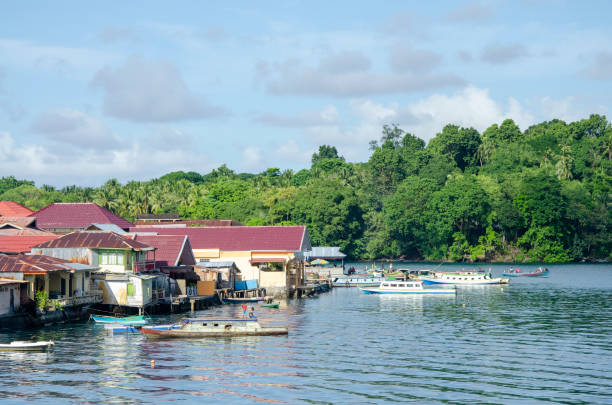 istock waterfront at Banda Neira 1333591635