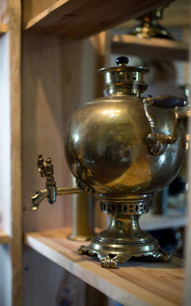 istock Antique samovar made of copper and bronze 1333592357
