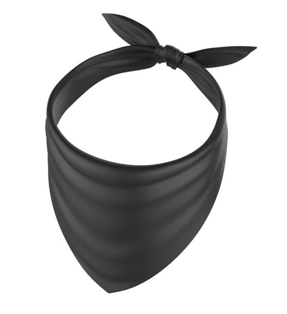 istock 3d blank pet bandana mockup template. 1333593583