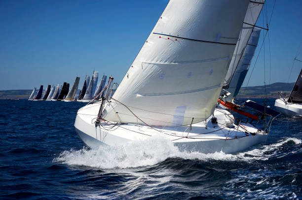 istock pogo yacht sailing at regatta 1333595512