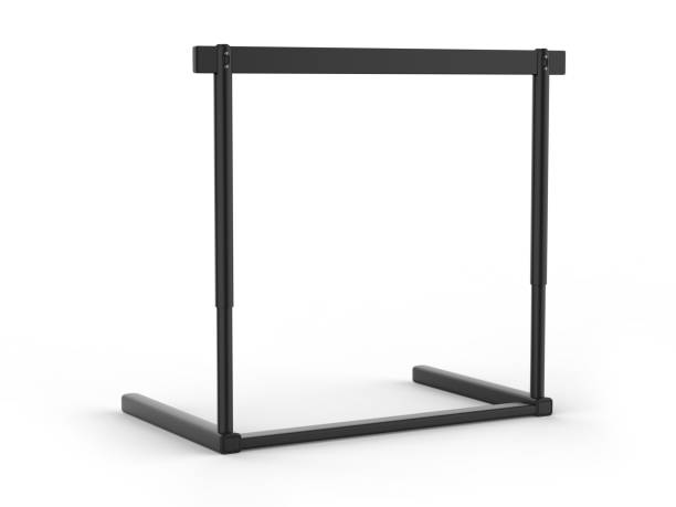 istock Blank racing hurdle for advertising mockup template. 1333595687
