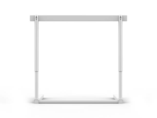 istock Blank racing hurdle for advertising mockup template. 1333595688