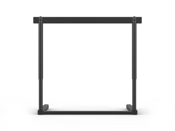 istock Blank racing hurdle for advertising mockup template. 1333595690