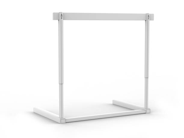 istock Blank racing hurdle for advertising mockup template. 1333595694